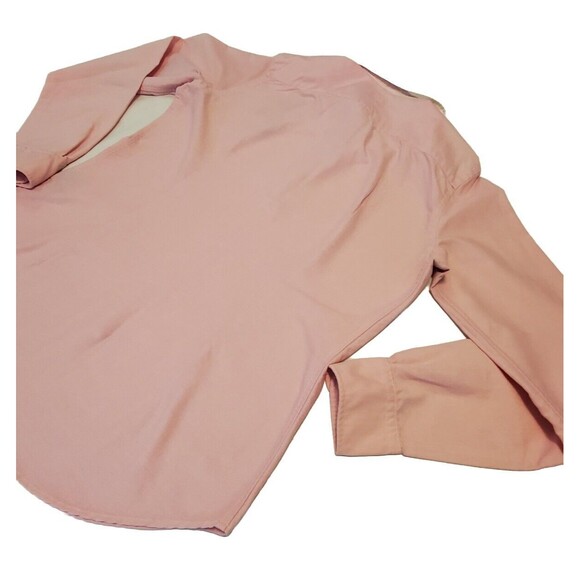 Ralph Lauren Womens Sz10 Sport Tennis Button Down Pink Spring Easter Thick - Picture 4 of 13